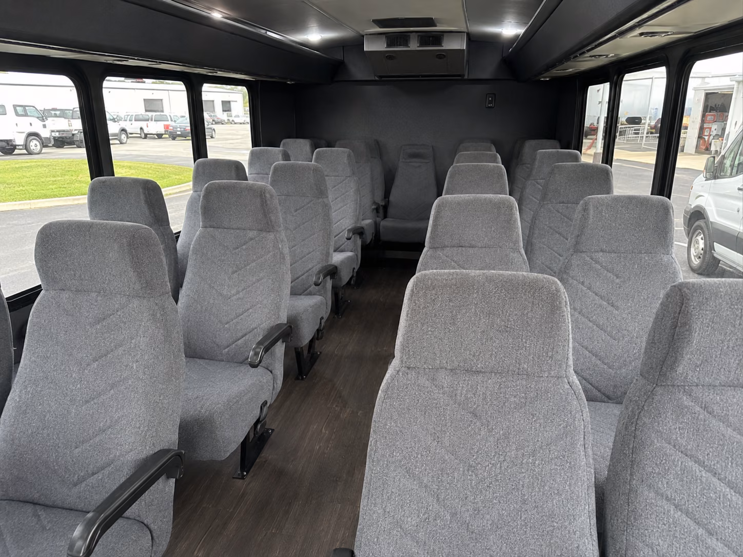 union city 15 passenger minibus interior