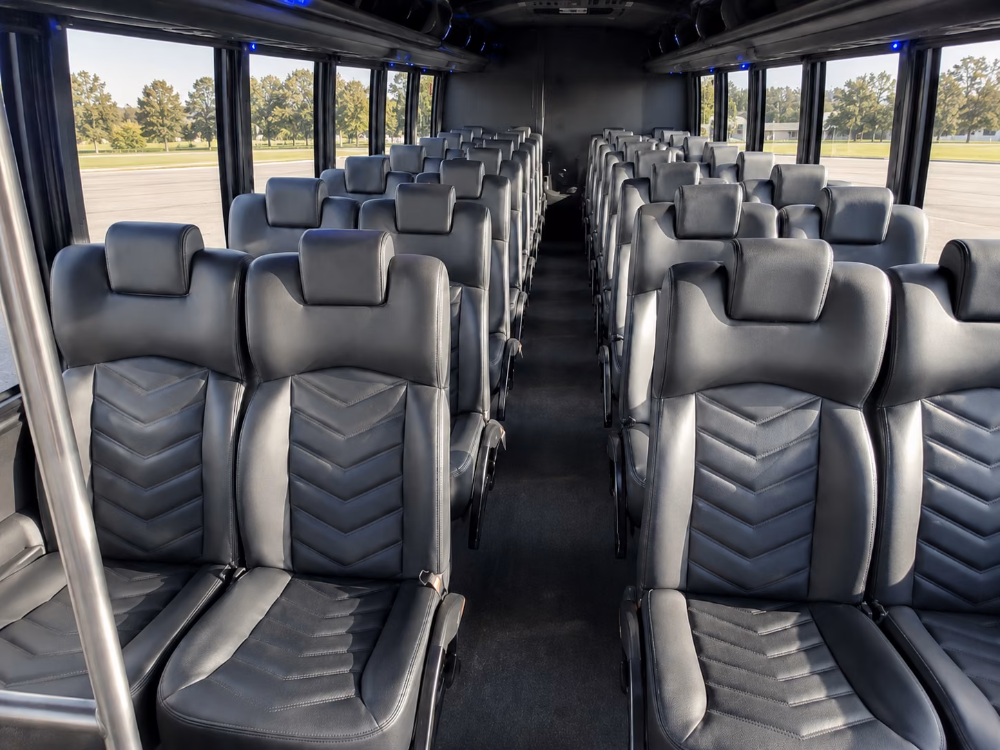 union city 18 passenger minibus interior