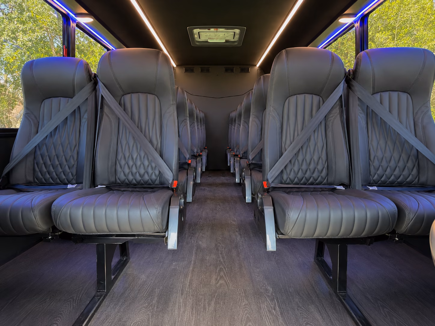 union city 20 passenger minibus interior