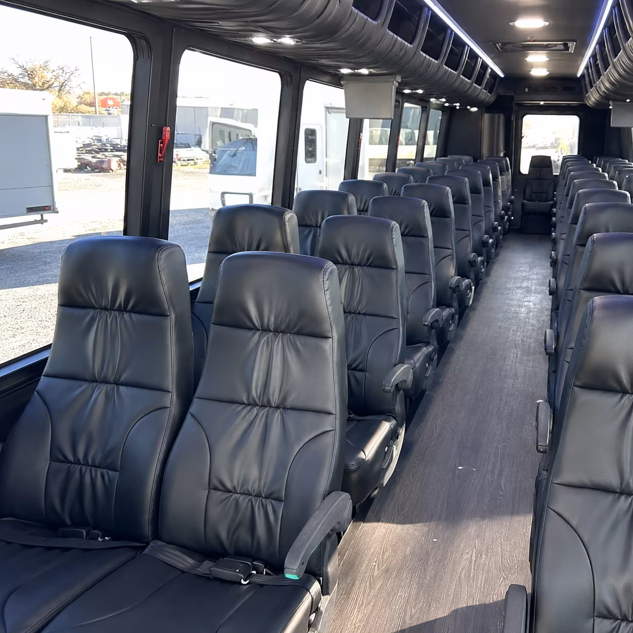 union city 25 passenger minibus inside