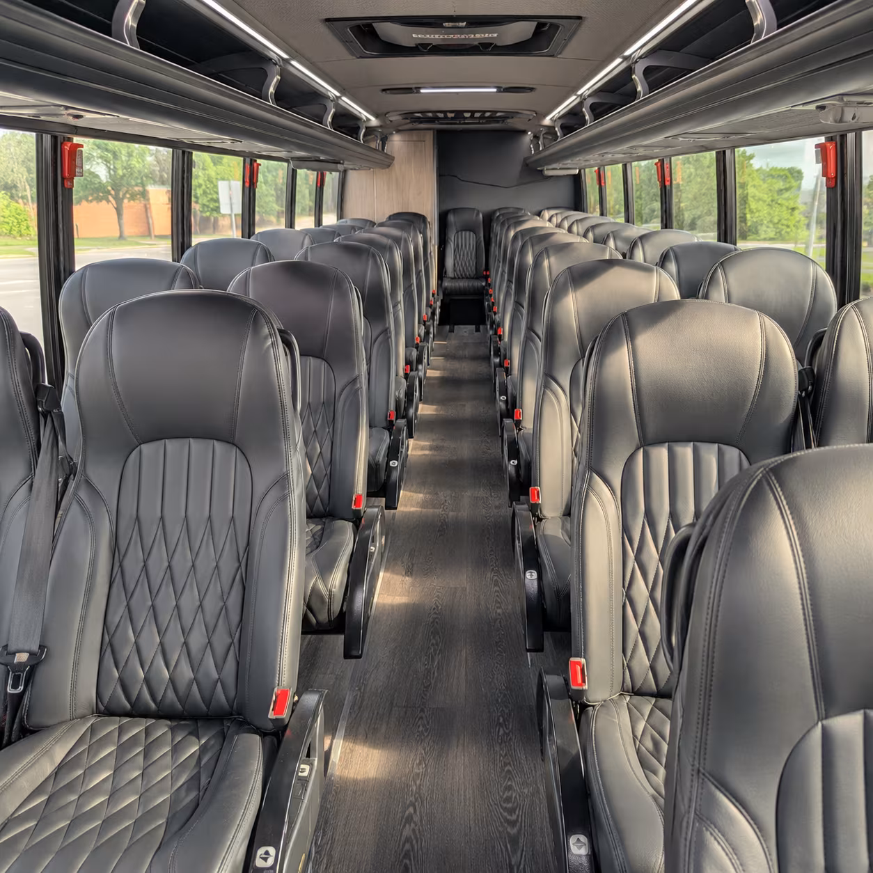 union city 28 passenger minibus interior