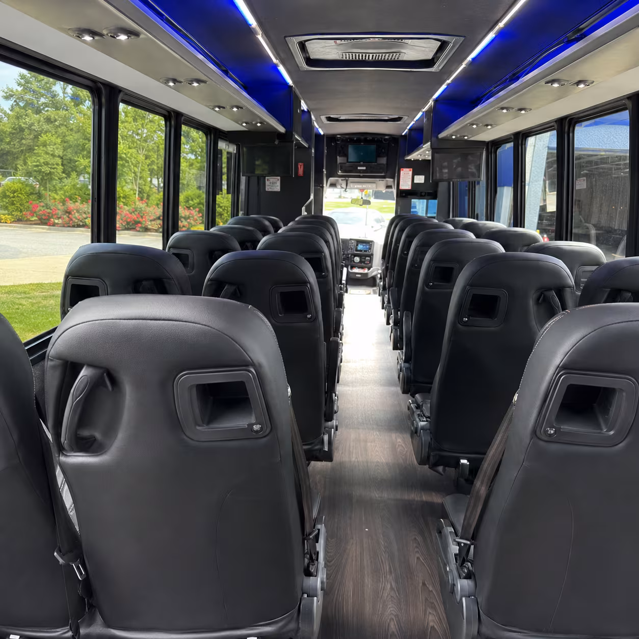 union city 30 passenger minibus inside