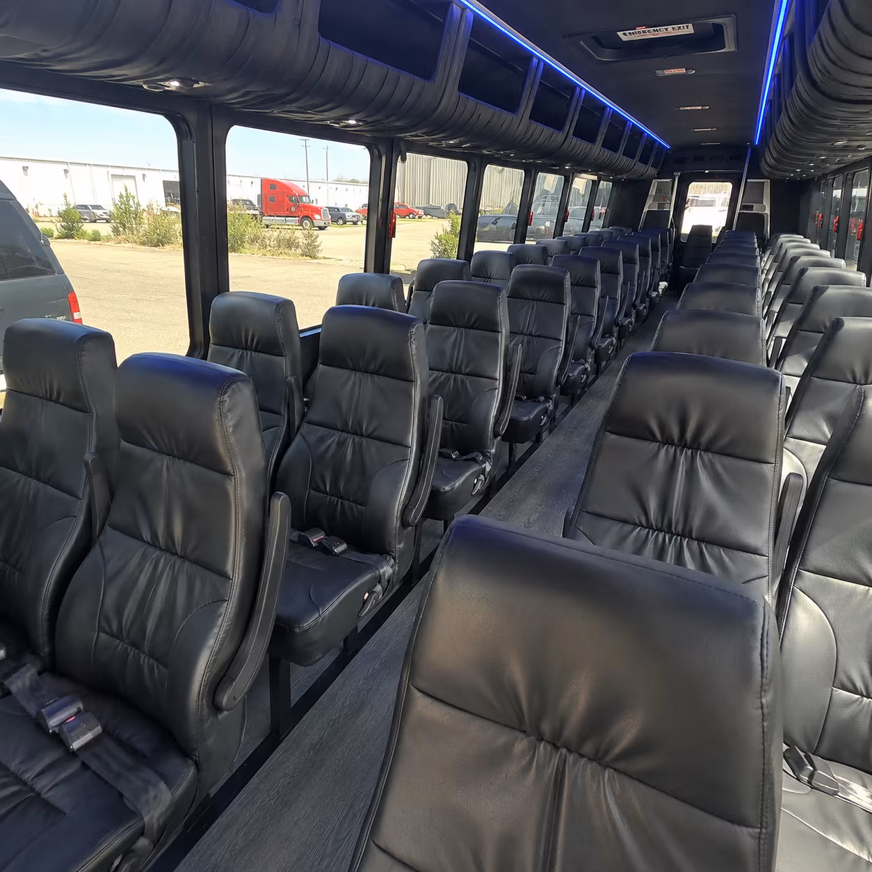 union city 30 passenger minibus interior