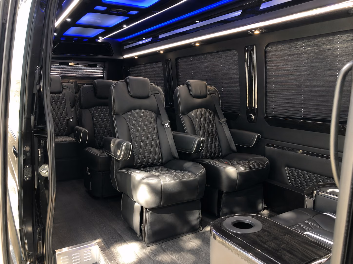 union city corporate event transportation onboard seating