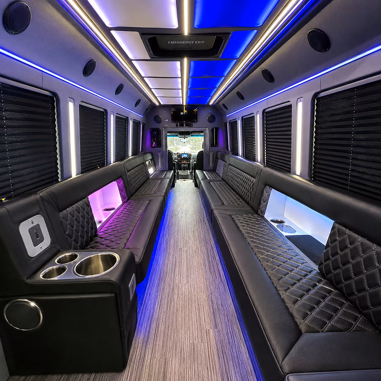 union city party bus rentals inside