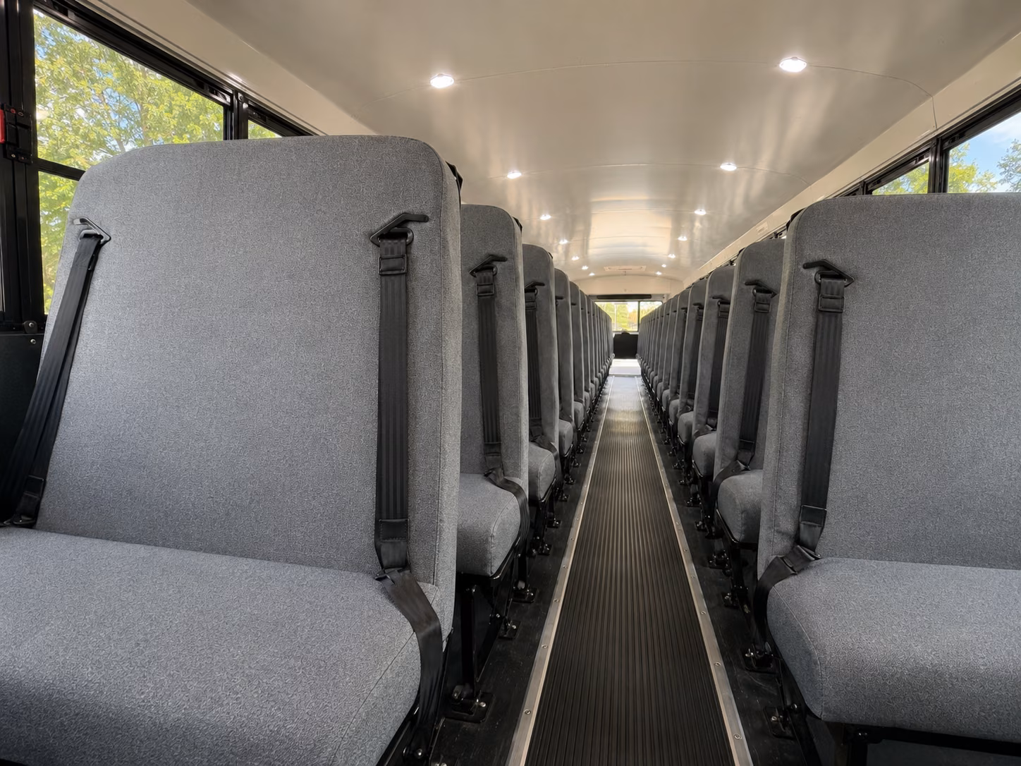 union city school bus interior