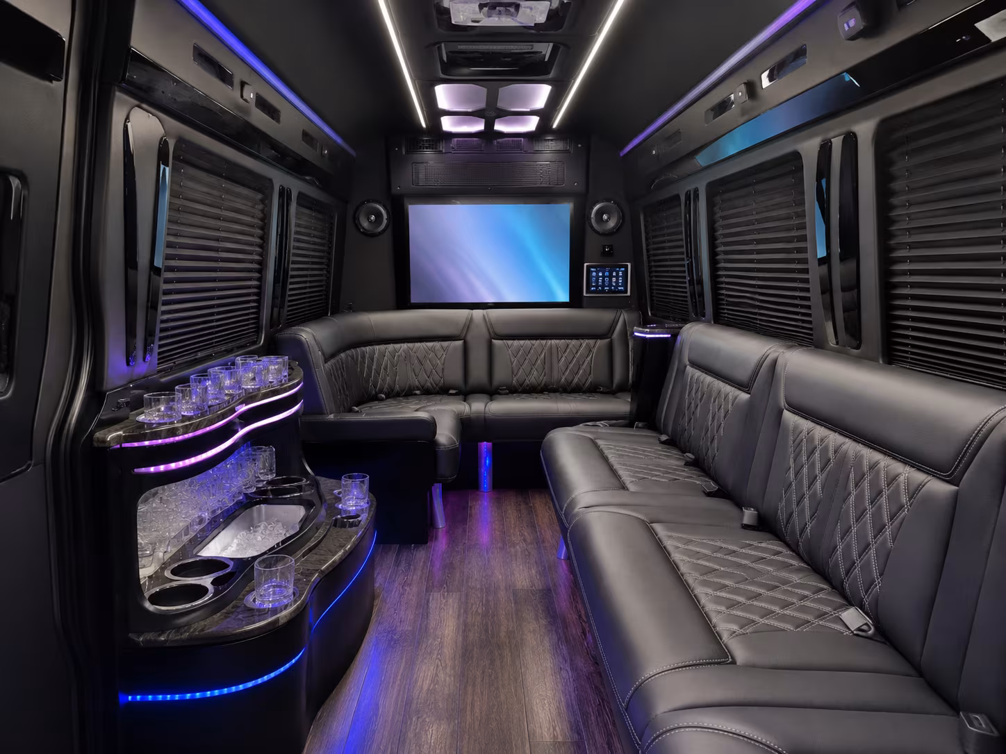 union city sprinter limousine inside
