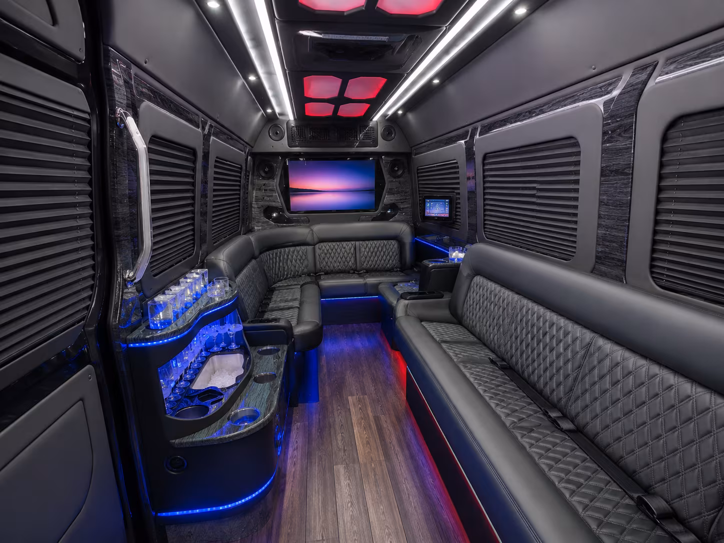 union city sprinter limousine interior